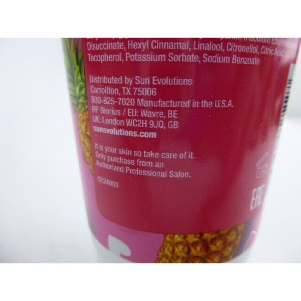 Fiesta Sun Pink Pineapple Passion Tanning Lotion Size 8 oz Dark Natural Bronzer - Picture 6 of 7